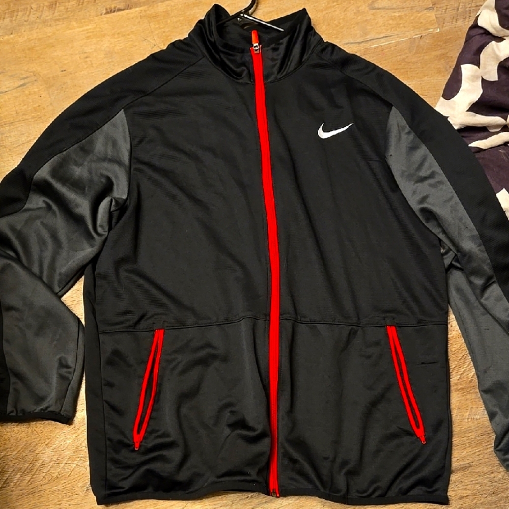 Nike Men's Black and Red Jacket